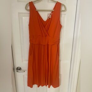 Boden Women’s Elegant Orange Sleeveless Dress size 12